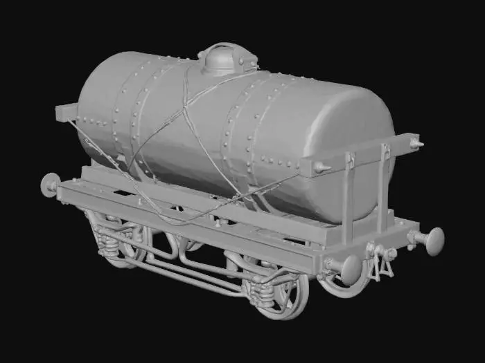 3D model for Vintage Milk Tanker