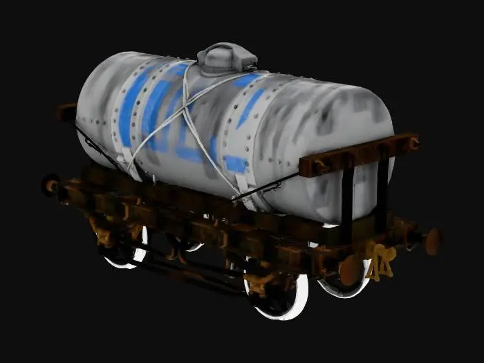 3D model for Vintage Milk Tanker