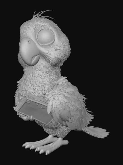 3D model for Bookworm Parrot