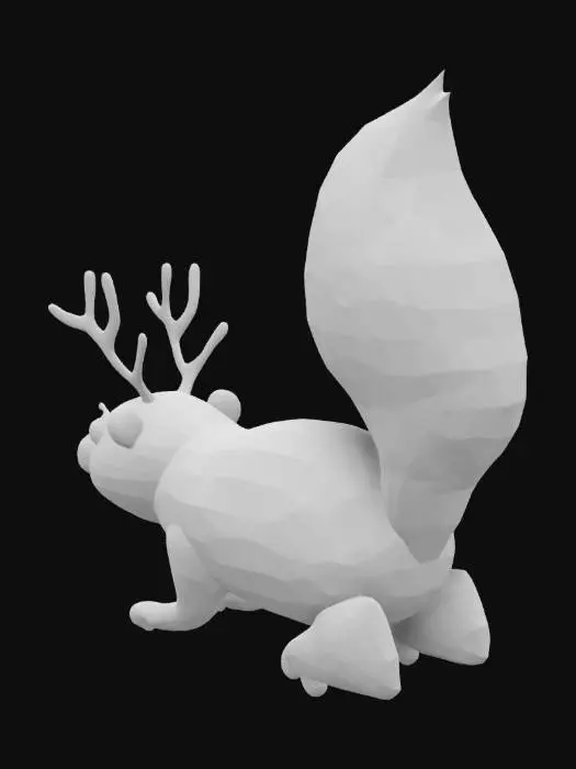3D model for Rudolph the Red-Nosed Skunk