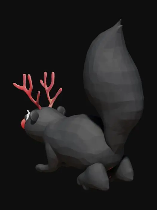 3D model for Rudolph the Red-Nosed Skunk