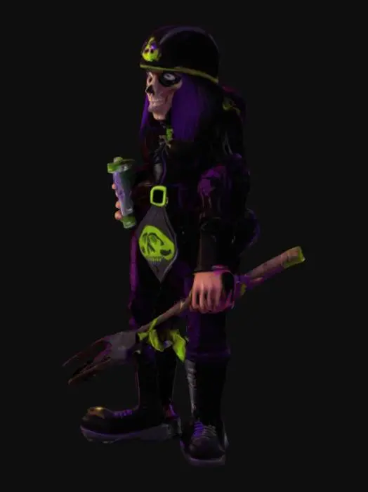 3D model for Neon Punk Guardian