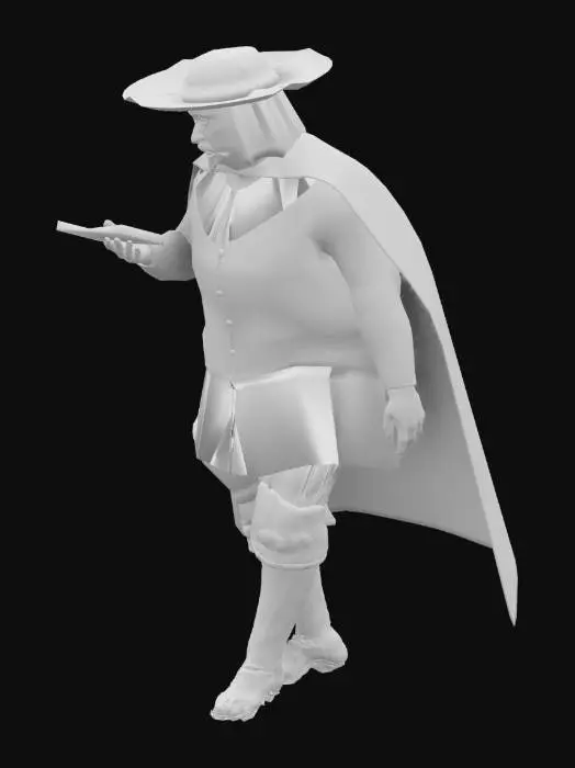 3D model for Manzoni_ Don Abbondio