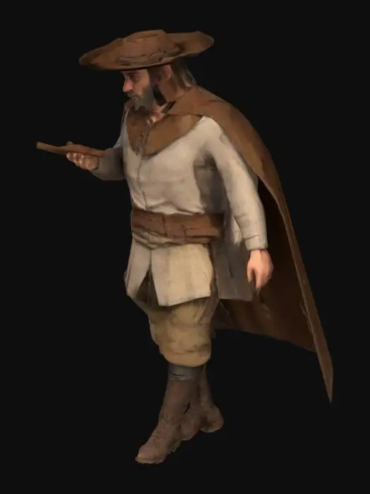 3D model for Manzoni_ Don Abbondio