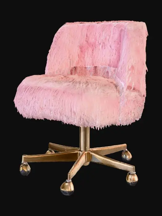 3D model for Furry Pink Office Chair