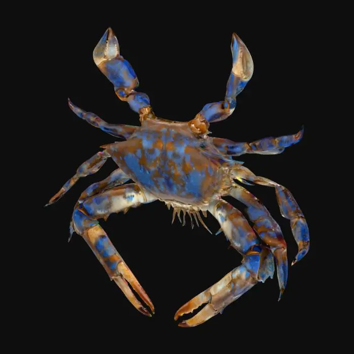 3D model for Blue Crab Illustration