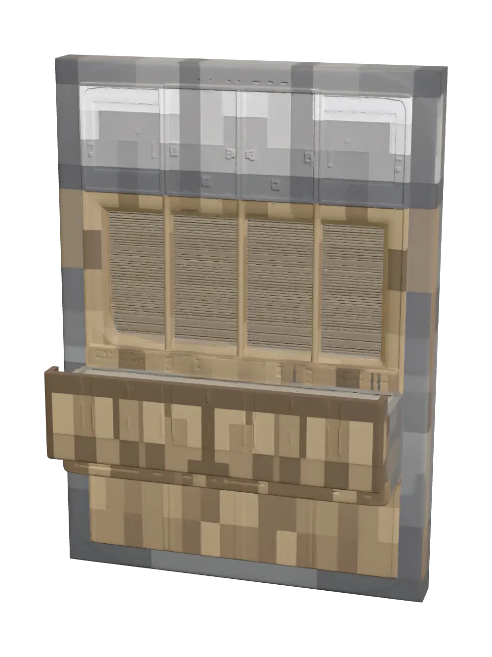 pixelated