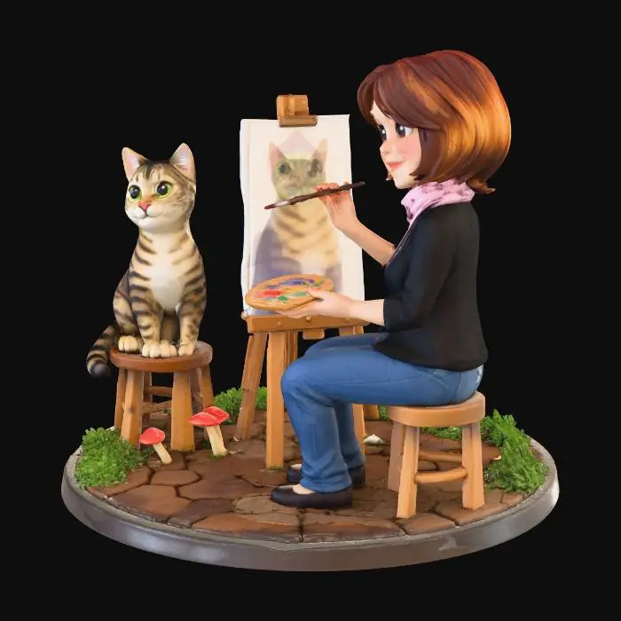 3D model for Cat Portrait Session