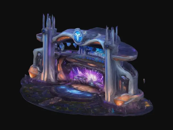 3D model for Make me a realistic Tomorrowland inspired main stage