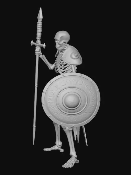 3D model for skeleton warrior