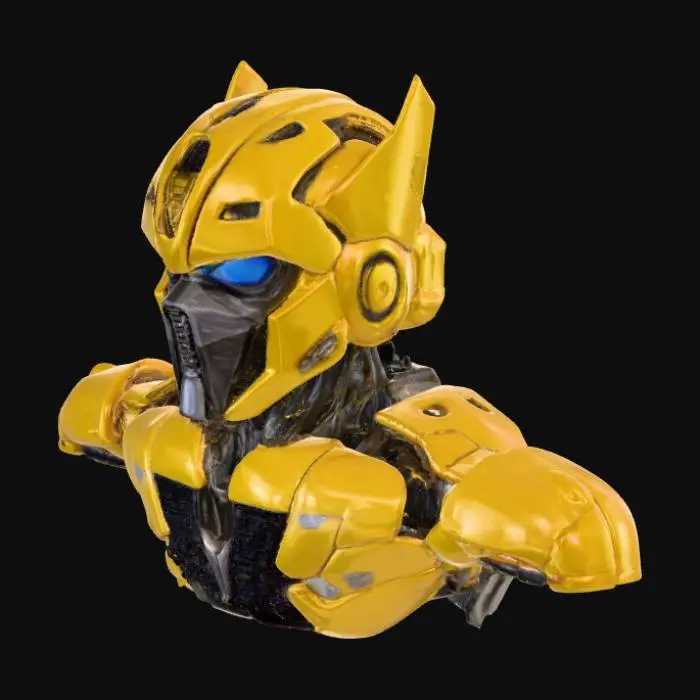 3D model for Casque de bumblebee (transformers) , #cosplay# #helmet 