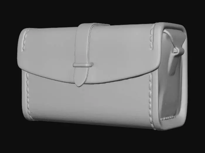 3D model for Leather Satchel Box