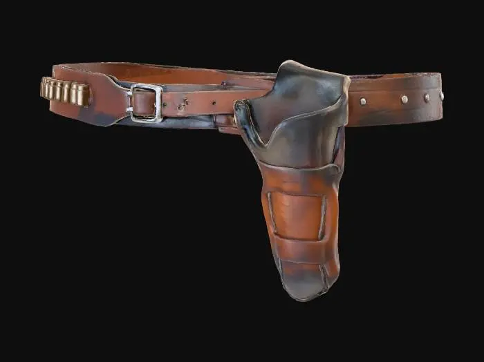 3D model for Western Leather Holster
