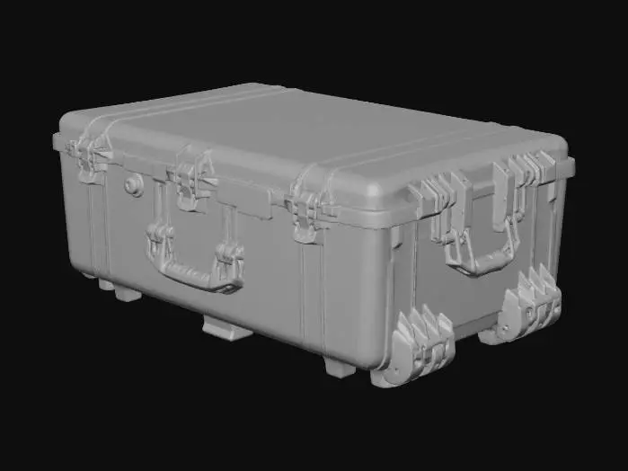 3D model for Pelican Case on Wheels