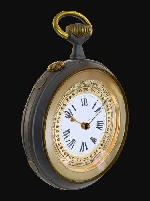 3D model for Antique Pocket Barometer