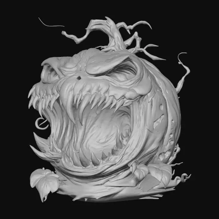 3D model for Pumpkin monster, #Halloween2025#