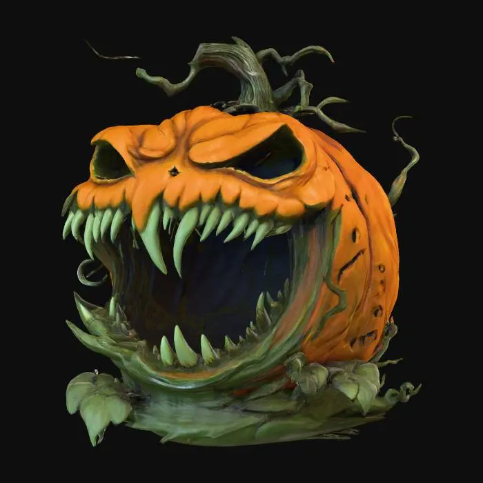 3D model for Pumpkin monster, #Halloween2025#