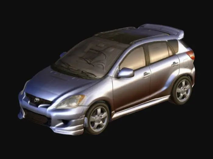 3D model for 2004 Toyota Matrix XR, Stylized, Carved, Ultra Realistic, Highly Detailed