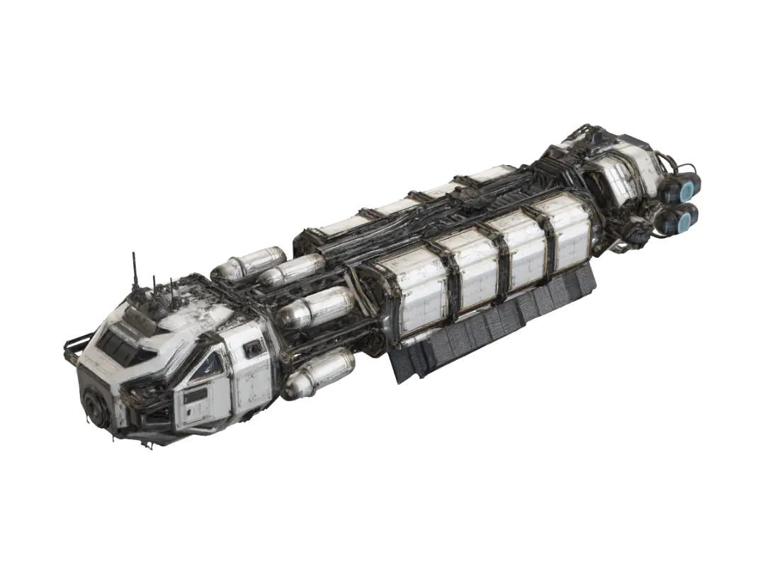 3000t Fusion Freighter - Sleek 3D model, vytvořený pomocí AI