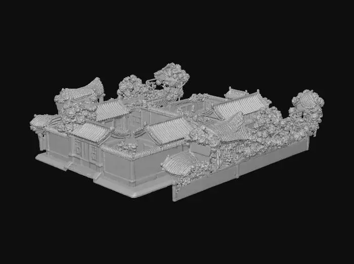3D model for Traditional Courtyard Scene