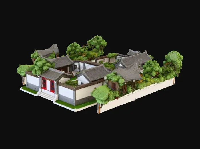 3D model for Traditional Courtyard Scene