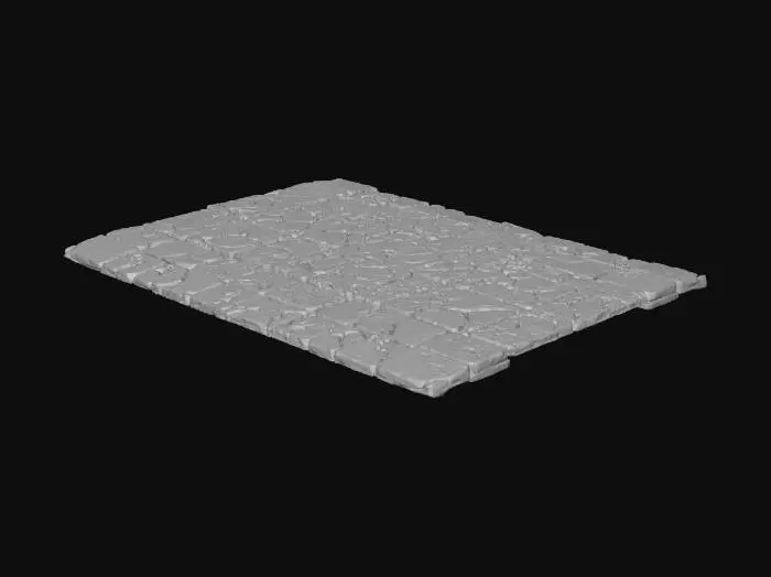 3D model for 生成一个地下城的地板素材，用作游戏贴图