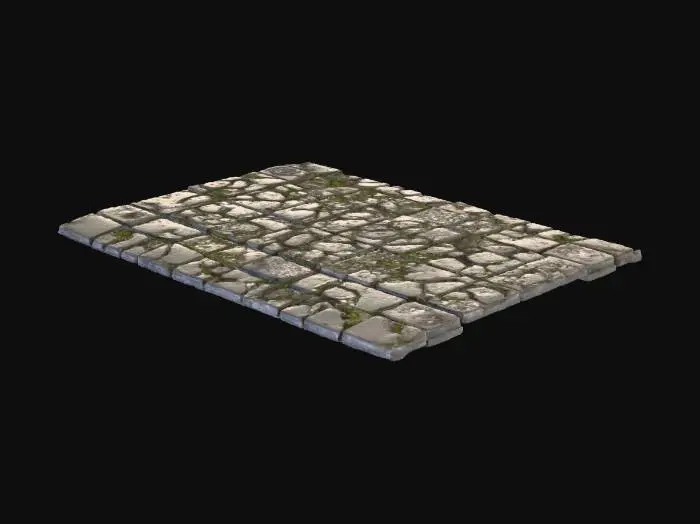 3D model for 生成一个地下城的地板素材，用作游戏贴图