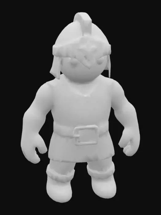 3D model for Stickman Barracks Commander