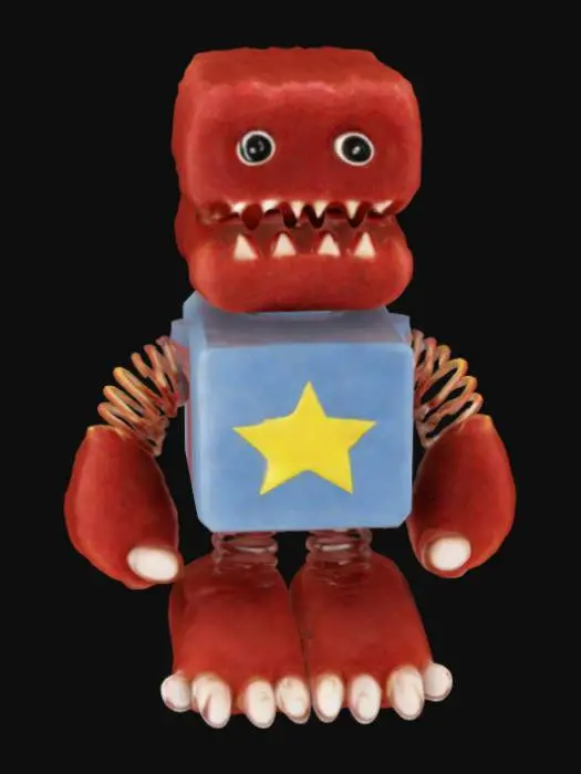 3D model for Fuzzy Jack-in-the-Box Monster