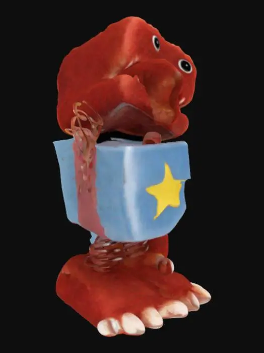 3D model for Fuzzy Jack-in-the-Box Monster