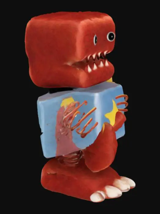 3D model for Fuzzy Jack-in-the-Box Monster