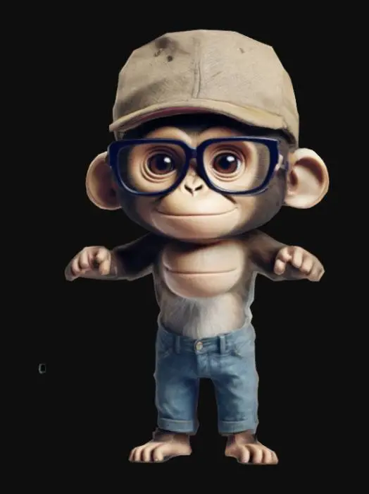 3D model for Hipster_Monkey_0302113449_generate