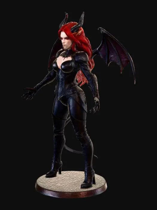 3D model for Demoness Tiefling, #villain#