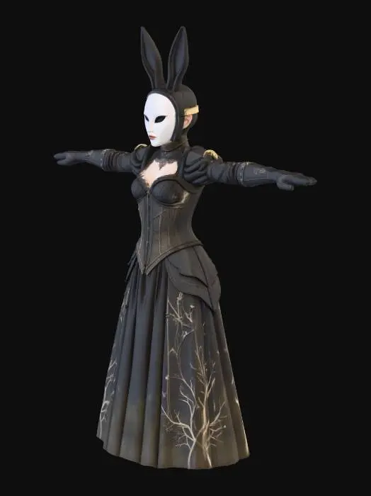 3D model for gothgirl