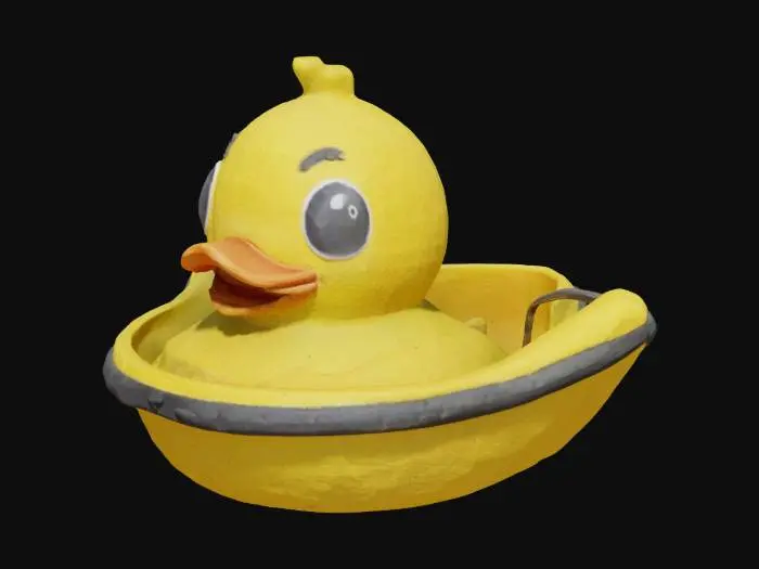 3D model for rubber duck benchy boat
