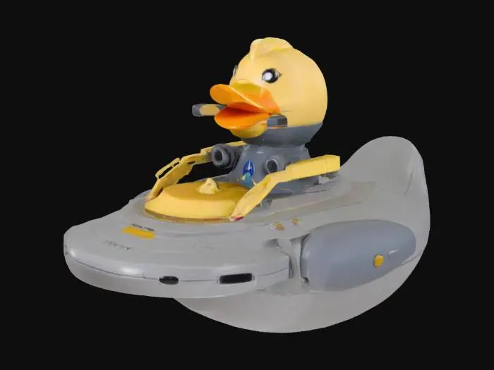 3D model for Star Trek Enterprise Rubber Duck