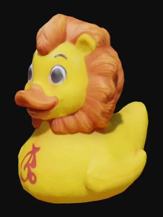 3D model for Leo zodiac sign rubber duck