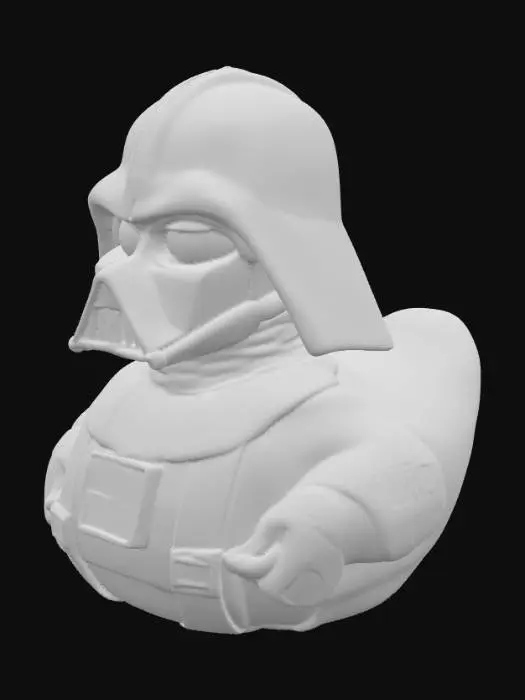 3D model for Darth Vader rubber duck.  optimized for 3d printing.  