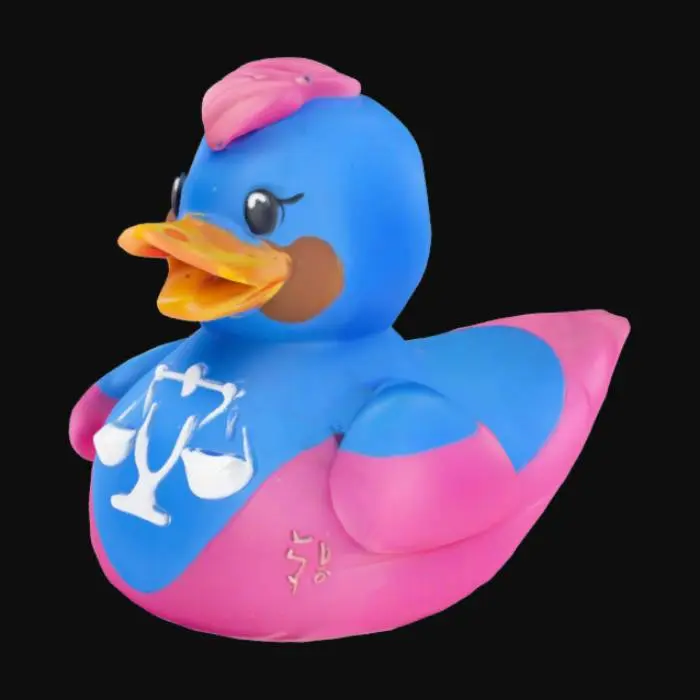 3D model for libra zodiac rubber duck