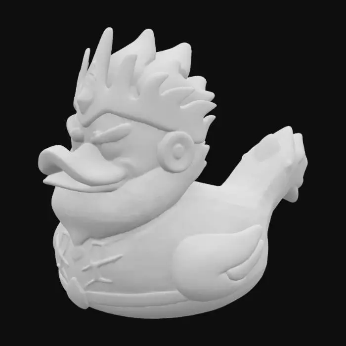 3D model for Fierce and strong Zeus, god of thunder and lightning, Rubber Duck. Also the King of the Gods.