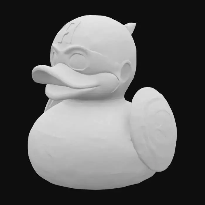 3D model for Marvel Captain America Sam Wilson Rubber Duck