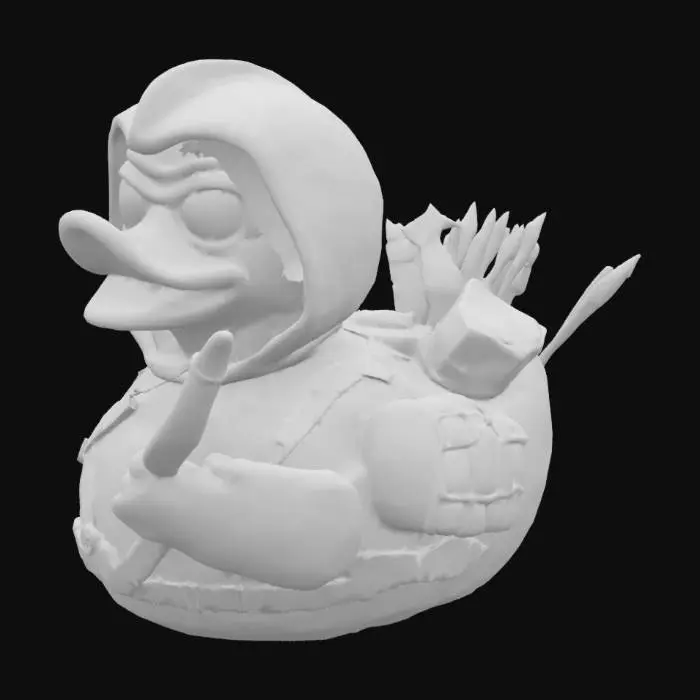 3D model for Marvel Hawkeye Rubber Duck holding his bow
