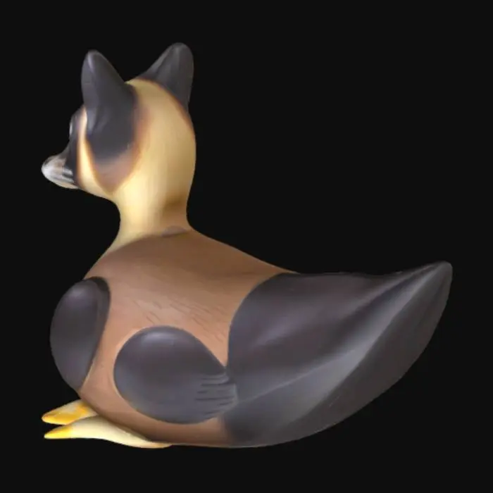 3D model for siamese Cat Rubber Duck