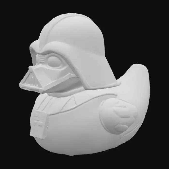 3D model for Darth Vader rubber duck.  optimized for 3d printing.  