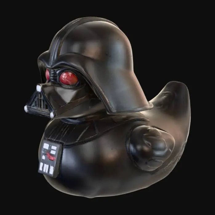 3D model for Darth Vader rubber duck.  optimized for 3d printing.  