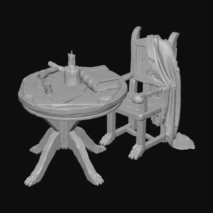 3D model for Candlelit Study