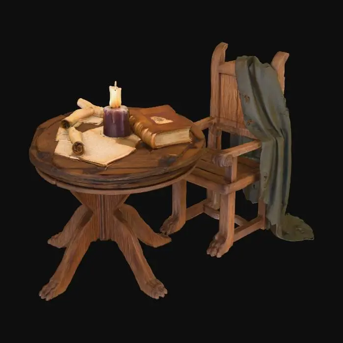 3D model for Candlelit Study
