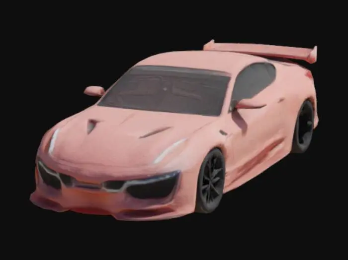 3D model for Sleek Sunset White Sportcar