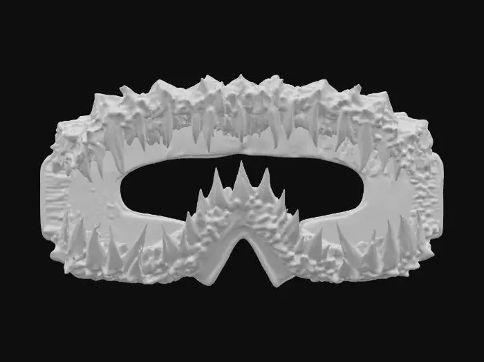 3D model for Spiky ski goggles