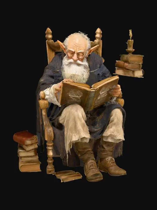 3D model for The Wise Librarian